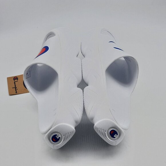 Champion Meloso Squish Slide Sandals Youth‎ Size 6 White Comfort EVA Upper Sole - Picture 5 of 10